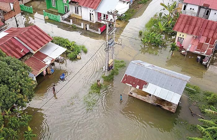 Banjir Rendam Permukiman Warga Setelah Hujan Lebat Semalaman